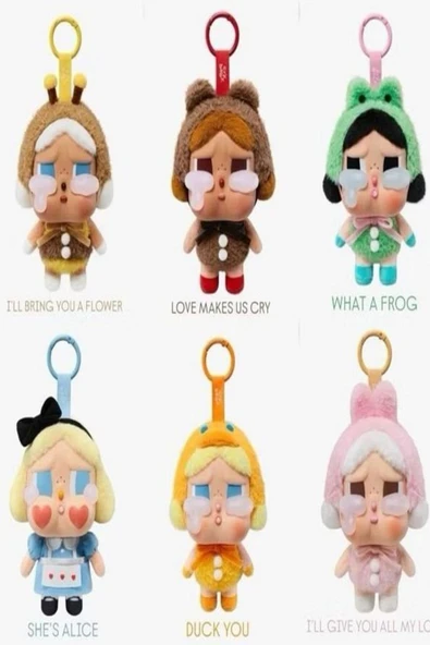 Pofika Stitch Koala Labubu + Crying Again Cry Baby Labubu +Kalp Charm Hediyeli 3'lü Set - Resim 5