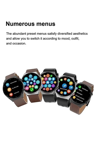 Teknojet Teknoloji İçin En İyi Adres Dt3 Mate Akıllı Saat Gt3 Benzeri Suya Ve Toza Dayanıklı Yuvarlak Smart Watch - Resim 3