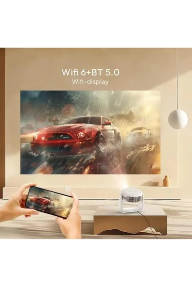 Rebiy K1 Pan-tilt Projector 4K HD Video Ev Sineması - Resim 3