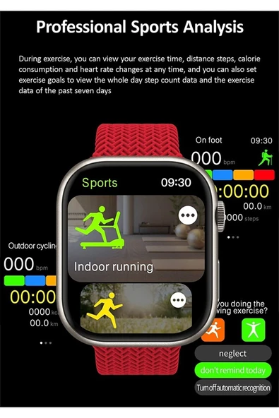 Teknojet Teknoloji İçin En İyi Adres Hk9 Pro Max 2.02 Uyumlu Amoled Ekran Akıllı Saat 3 Kordon Kiliteme ürün görseli