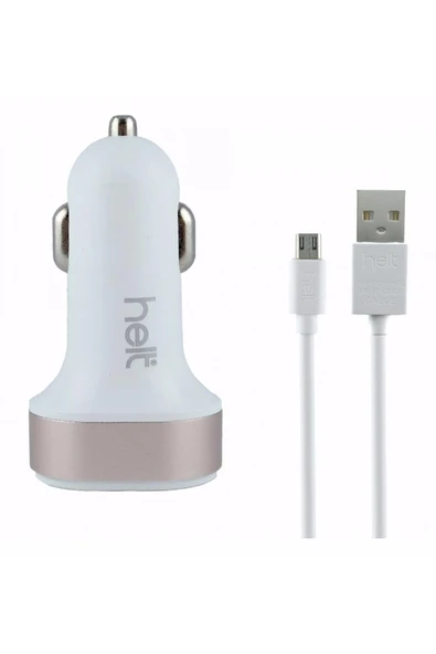 Helt Ht-16 2100 Ma 2 Çıkışlı Araç Şarj Cihazı Micro Usb Kablo ürün görseli