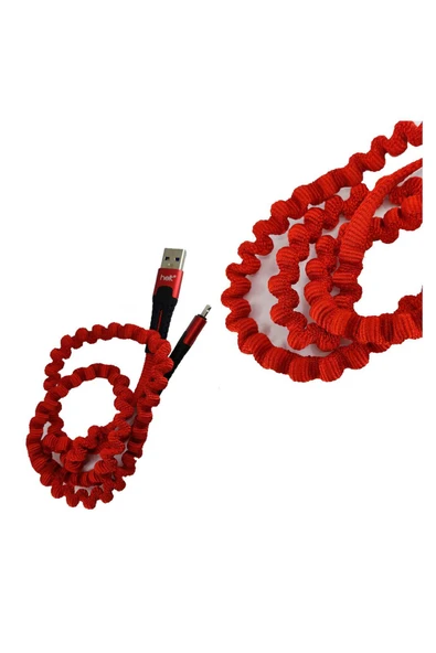 Helt Ht-dc01 Ip Örgü 120 Cm Lightning Şarj Ve Data Kablosu - Resim 3