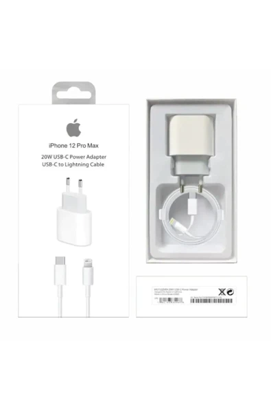 Musen Aksesuar Iphone Tüm Serilerle Uyumlu Hızlı Şarj Aleti Kablo Adaptör Set 11-12-13-14 Promax 20w Typc Lightning - Resim 2