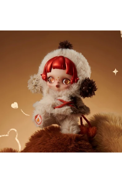 Teknojet Teknoloji İçin En İyi Adres SKULLPANDA Winter Symphony Serisi Pelüş Figürler, Tam Set, 6LI Aksiyon & Koleksiyon Figürleri - Resim 5