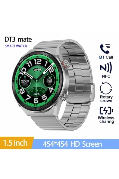 Teknojet Teknoloji İçin En İyi Adres DT3 Mate Pro Çift Kordonlu Akıllı Saat (İthalatçı Garantili) ürün görseli