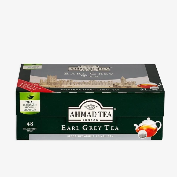 Ahmad Tea Earl Grey Tea Demlik Poşet Çay 48’li 153 g ürün görseli 1