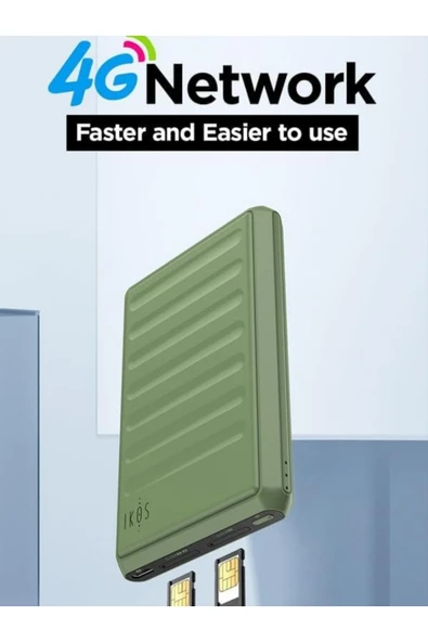 Tekn0jet iKos K7 Çift SIM 4G Adaptör - iPhone Uyumlu, Çağrı/SMS/WiFi Hotspot/Ses Kayıt - Resim 5