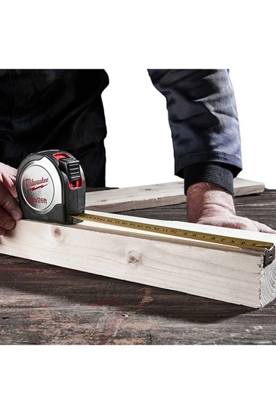 Ağır Hizmet Tipi Şerit Metre Inox Gövde 8 Metre 25mm - Resim 3