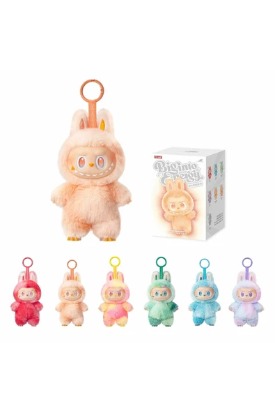 AWEI Labubu Peluş Figür Labubu Anahtarlık Sürpriz Oyuncak Tek Parça Gövde Birleşik - Resim 4