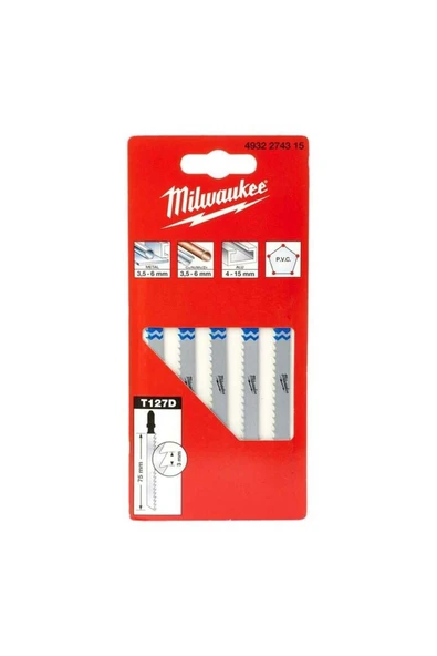 Dekupaj Bıçağı T127d 75mm Metal+Ahşap 5li paket ürün görseli