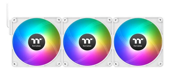 THERMALTAKE CL-F191-PL14SW-A CT140 Beyaz EX 3x120mm ARGB Manyetik Modüler Fan Kiti Kasa Fanı - Resim 3