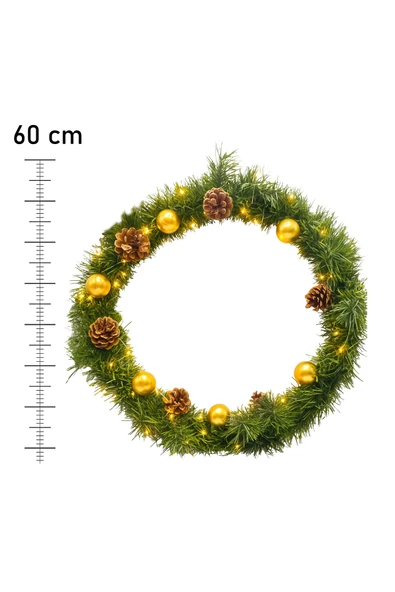 Waldern 60 CM IŞIKLI KAPI SÜSÜ - Resim 2