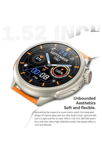 Teknojet Teknoloji İçin En İyi Adres Watch Sport Series Hw3 Ultra Max 46MM Full Ekran Gps/nfc/sesli Asistan Destekli Akıllı Saat - Resim 4