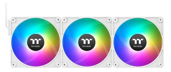 THERMALTAKE CL-F190-PL12SW-A CT120 EX Beyaz 3x120mm ARGB Manyetik Modüler Fan Kiti Kasa Fanı - Resim 3