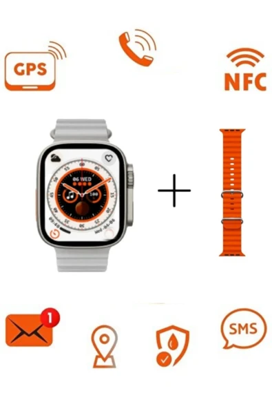 Teknojet Teknoloji İçin En İyi Adres Watch 8 Pro  2.05 Inç 49m Akıllı Saat - Resim 4