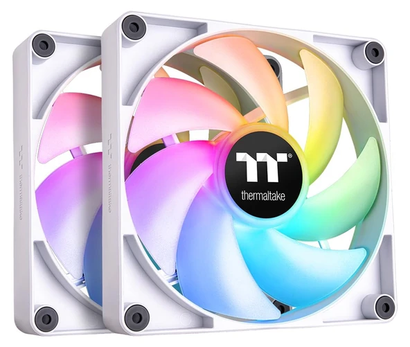 THERMALTAKE CL-F154-PL14SW-A CT140 Beyaz ARGB Sync 2x140mm ARGB Fan Kiti Kasa Fanı ürün görseli