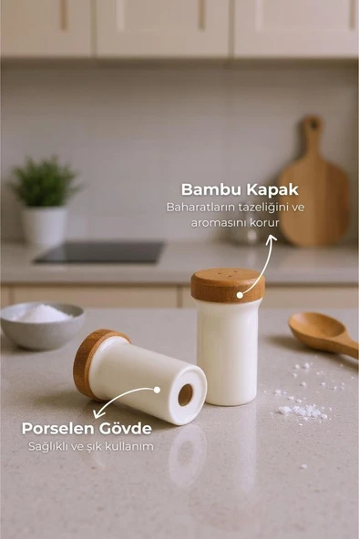 Bambum Festival - Bambu Standlı 12'li Dönen Baharatlık - Resim 4