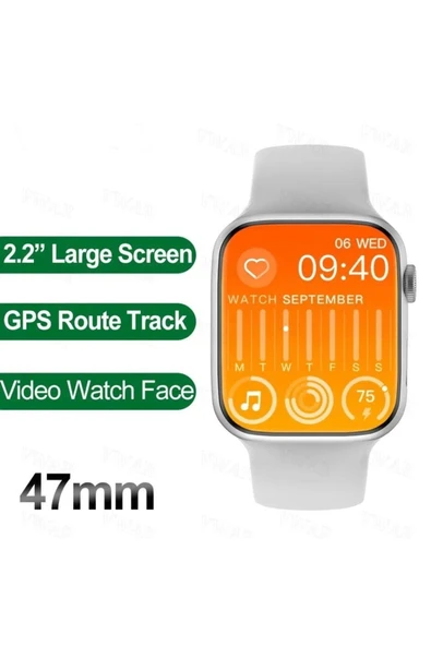 Teknojet Teknoloji İçin En İyi Adres W59 Watch 9 Note Pro Akıllı saat 47 mm 2.2 INC Android IOS uyumlu - Resim 3