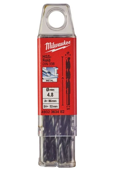 METAL MATKAP UCU HSS-R 4,8X 86mm 10LU ürün görseli