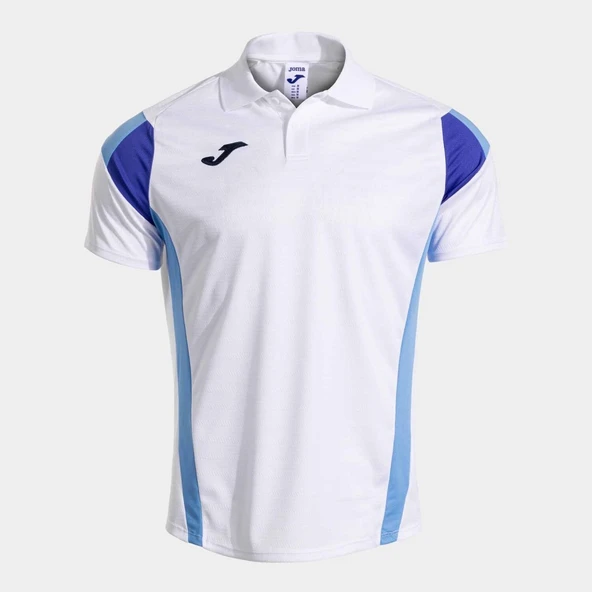 Joma Montreal Erkek Mavi Beyaz Polo Yaka Spor Tişört 104302.212 - Resim 4