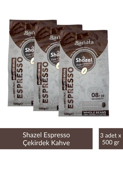 Shazel Çekirdek Espresso Kahve 500 gr x 3 Adet ürün görseli