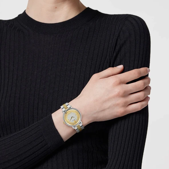 Versace VRSCVE7F00423 Kadın Kol Saati VE7F00423 - Resim 4
