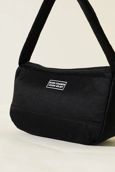 Born Charmps Baskılı Çanta Siyah - Resim 3