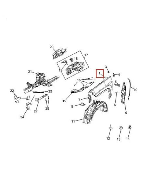 Jeep Camurluk On Sol Sac Sinyal Deliksiz Compass 2017> - Yrj Yrj14-Cps17-101l ürün görseli