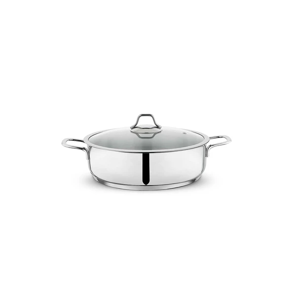 Schafer Held Çelik Basık Tencere 28 Cm İnox ürün görseli