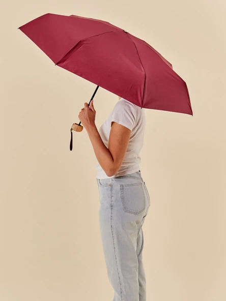 Original Duckhead The Mini ultra kompakt şemsiye Cherry - Resim 5