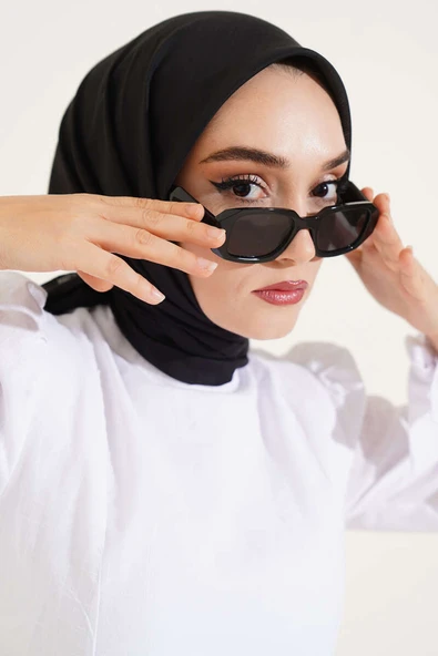 Basic Eşarp Siyah ürün görseli 1