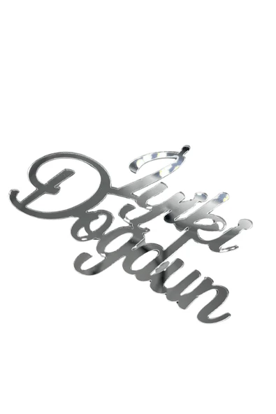 Pasta Önü Plexi İyi Ki Doğdun 10x7 Cm Gümüş - Resim 2