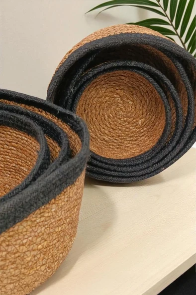 Digithome 7’li Naturel Yuvarlak Organizer Sepet - PNL-PH41 S/7 - Resim 3