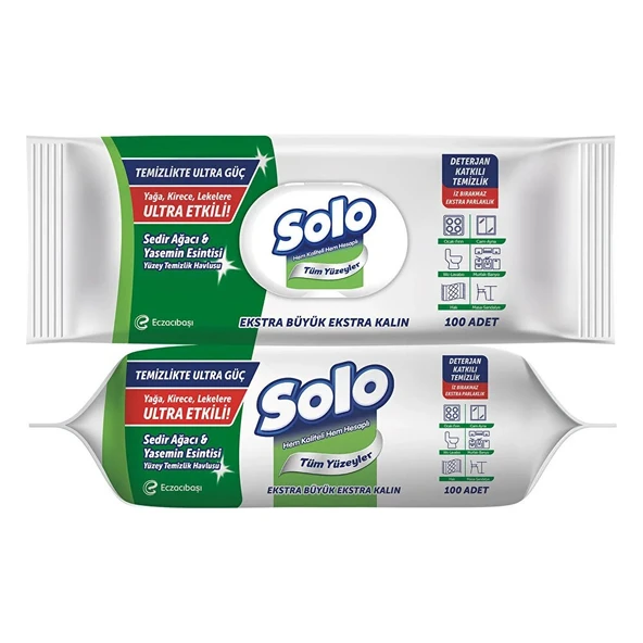 Solo Tüm Yüzeyler ve Cam Yüzeyler Temizlik Havlusu 3 lü Karma Paket - Resim 3