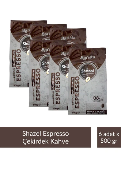 Shazel Çekirdek Espresso Kahve 500 gr x 6 Adet ürün görseli