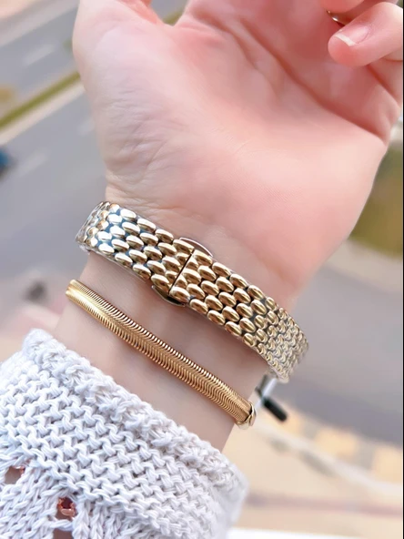 Daniel Klein Oval Kasa Vintage Özel Seri 2 Yıl Garantili 3 Atm Kadın Kol Saati+Bileklik BD.14130.3 - Resim 3