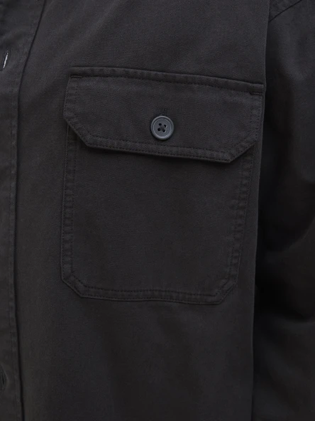 JACK JONES Erkek Tek Cepli Uzun Kollu Gömlek 12279575 - Resim 7