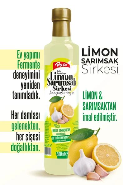 Limon Sarımsak Sirkesi 500 ml - Resim 2
