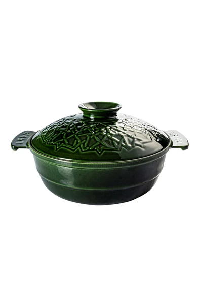 YUVARLAK TENCERE ÇAP Ø 26 MAJOLICA YEŞİL ürün görseli