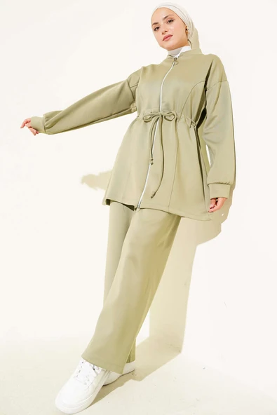 Bel Tünelli Scuba İkili Takım Çağla Yeşili ürün görseli 1