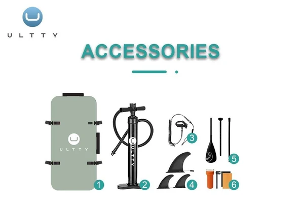 ULTTY Sup Paddle Board Seti (Şişme Paddle Board + Kürek + Pompa) Sup Board/Stand Up Paddle 320-81-15 - Resim 5