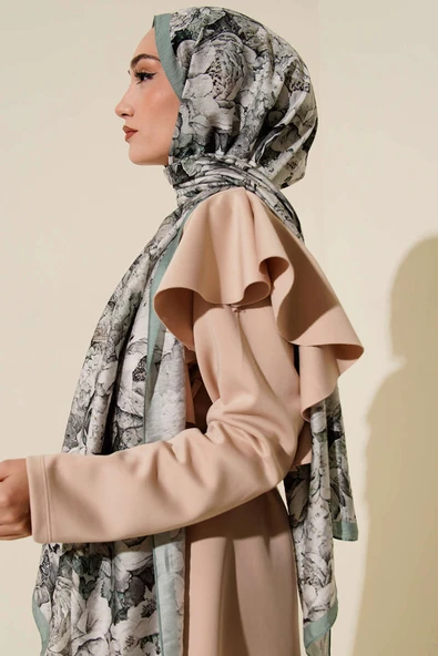 Elora Serisi Desenli Şal Mint - Resim 3