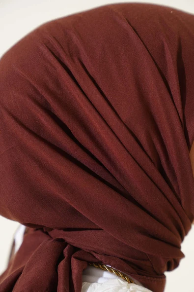 Basic Eşarp Acı Kahve - Resim 4