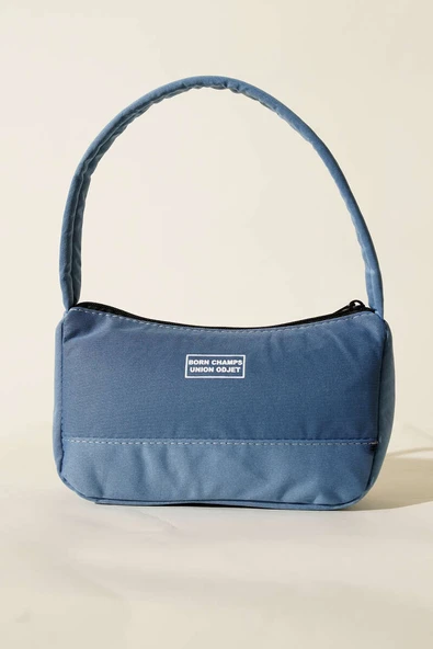 Born Charmps Baskılı Çanta Mavi - Resim 2