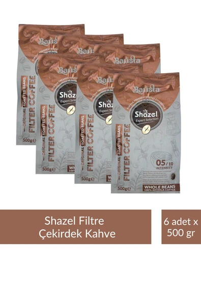 Shazel Çekirdek Filtre Kahve 500 gr x 6 Adet ürün görseli