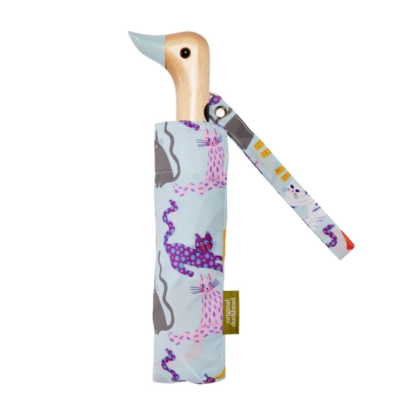 Original Duckhead Duck Kompakt Şemsiye Arty Cats Ice ürün görseli