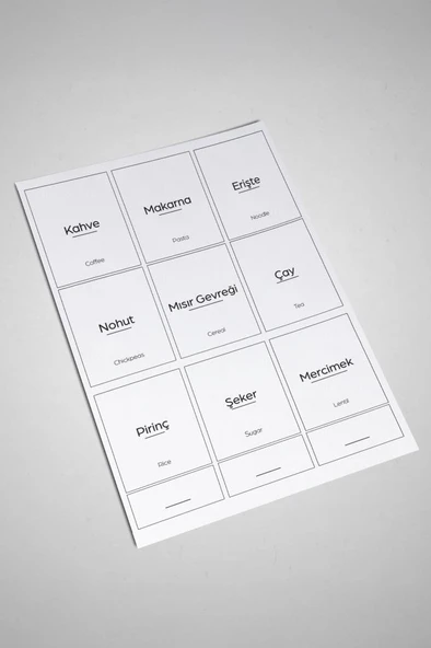 Digithome Bambu 3'lü Saklama Kutusu Etiketli Dikdörtgen Bakliyat Saklama Kabı Gıda Organizeri-MG-002 - Resim 6