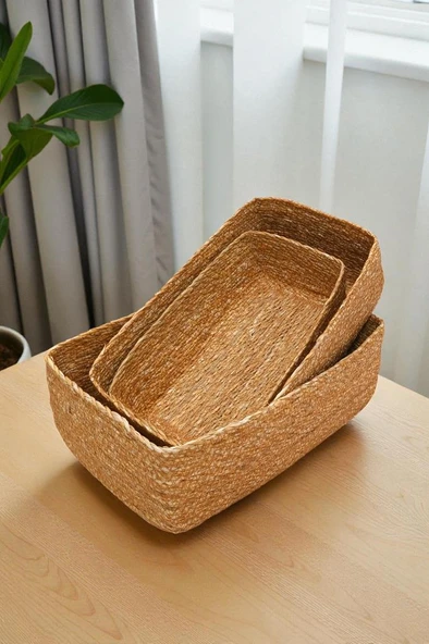 Digithome 3’lü Naturel Organizer Sepet -PNL-PH39 S/3 ürün görseli