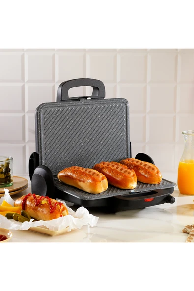 Schafer 25007 Toast Haus Tost Makinesi-1 Prç.-Siyah - Resim 4