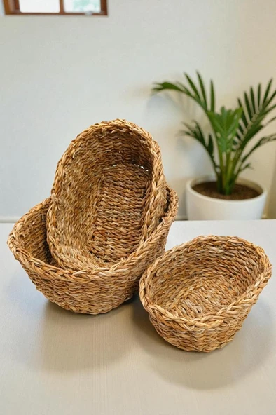 Digithome 3’lü Naturel  Organizer Sepet -  PNL-PH07 S/3 ürün görseli